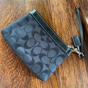 Black Coach Wristlet